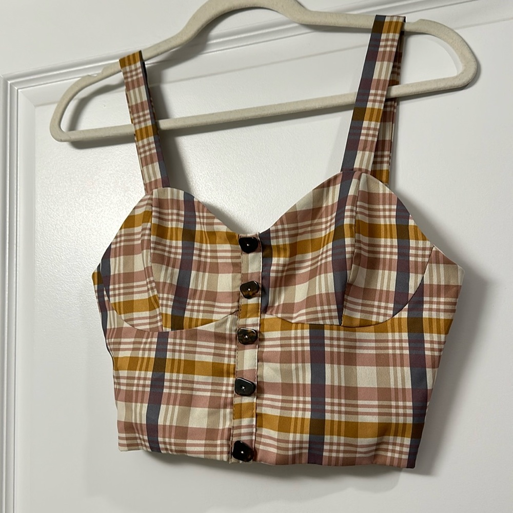 Zara crop bustier